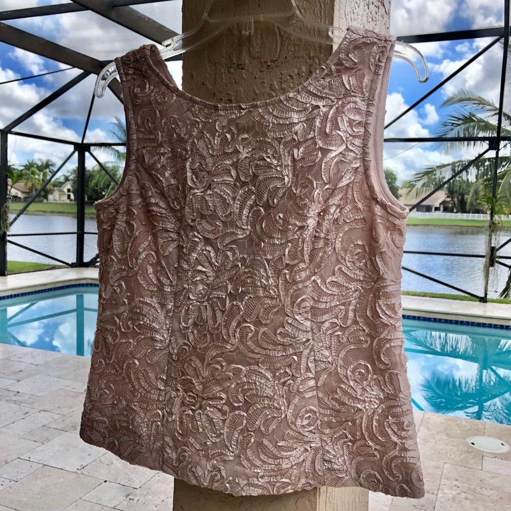 Cream lace top